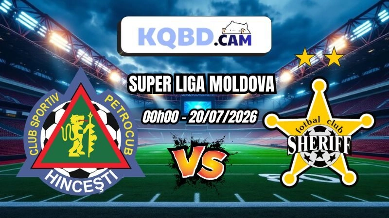 Kết quả bóng đá trận Petrocub vs Sheriff Tiraspol Ngày 20/7/2026
